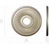 Sunray Rosette - 3D STL model for CNC carving