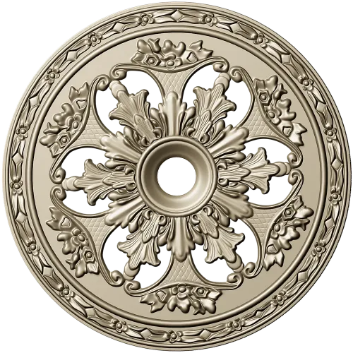 Acanthus Sun Rosette - STL 3D model for CNC milling