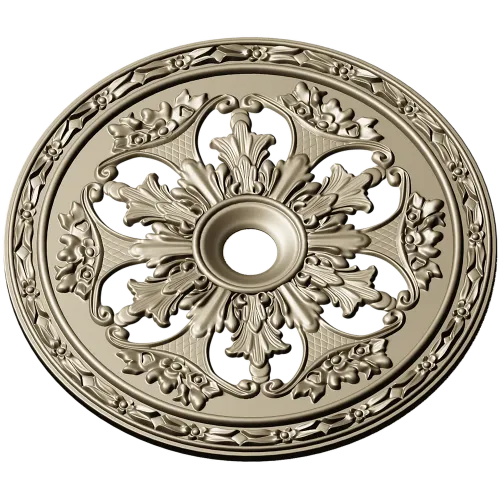 Acanthus Sun Rosette - STL 3D model for CNC milling