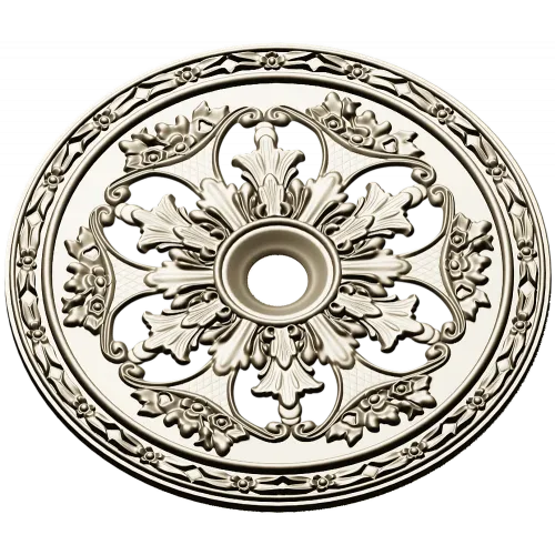 Acanthus Sun Rosette - STL 3D model for CNC milling
