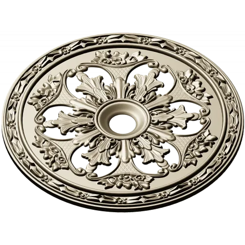 Acanthus Sun Rosette - STL 3D model for CNC milling