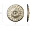 Spiral Petal Rosette - STL 3D model for CNC