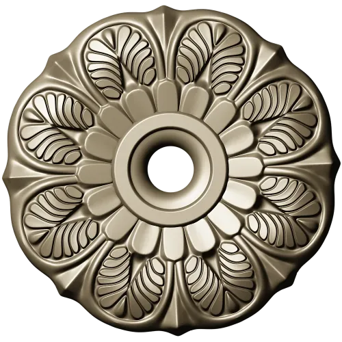 Sunleaf Rosette - high-detail STL 3D model for CNC milling