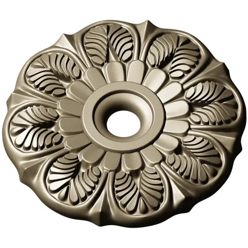Sunleaf Rosette - high-detail STL 3D model for CNC milling