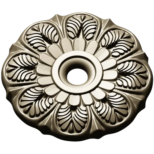Sunleaf Rosette - high-detail STL 3D model for CNC milling