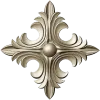 Acanthus Diamond Rosette - STL 3D model for CNC router