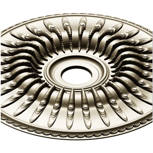 Auric Sun Rosette - STL 3D model for CNC