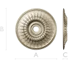 Auric Sun Rosette - STL 3D model for CNC