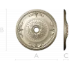 Florentine Medallion - Ceiling Rosette STL for CNC
