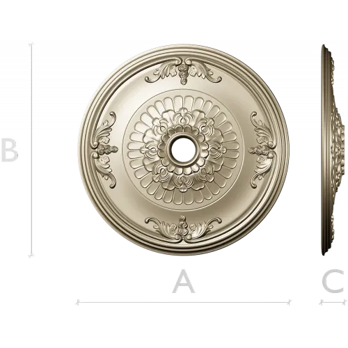 Florentine Medallion - Ceiling Rosette STL for CNC