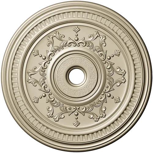 Ornate Circular Rosette STL 3D Model for CNC