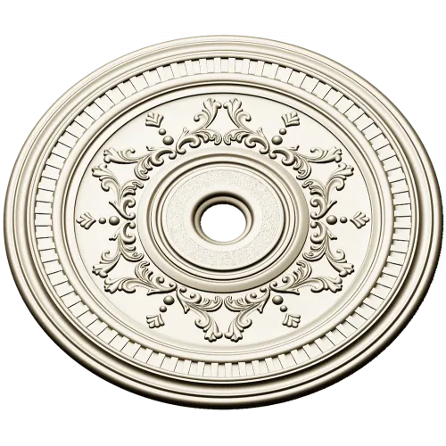 Ornate Circular Rosette STL 3D Model for CNC