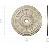 Ornate Circular Rosette STL 3D Model for CNC