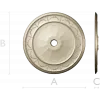 Ceiling Rosette STL - Laurel Medallion 3D Model for CNC