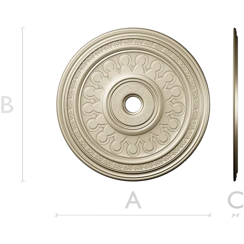 Aureole Rosette - ceiling medallion 3D model STL