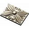 Floral rosette relief STL for CNC router and ArtCAM