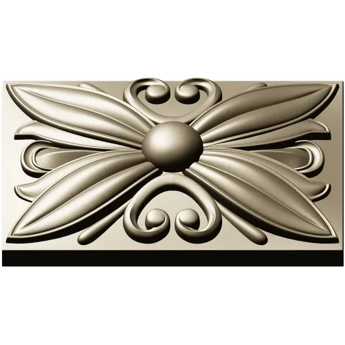 Floral rosette relief STL for CNC router and ArtCAM