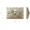Floral rosette relief STL for CNC router and ArtCAM