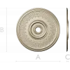 Athenian Medallion - STL 3D model rosette for CNC