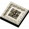 Square Floral Rosette STL for CNC Milling