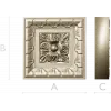 Square Floral Rosette STL for CNC Milling