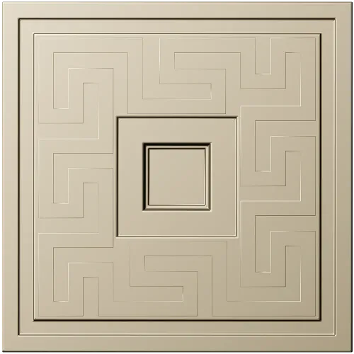 Meander Square Rosette STL