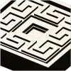 Meander Square Rosette STL