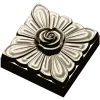 Square Rose Rosette STL for CNC