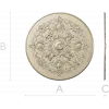 Rococo Cherub Ceiling Rosette STL Model for CNC