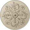Ornate Rococo Round Rosette STL for CNC