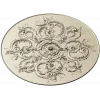 Ornate Rococo Round Rosette STL for CNC