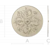 Ornate Rococo Round Rosette STL for CNC
