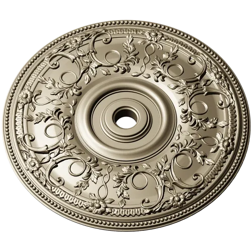 Regal Floral Ceiling Rosette - STL 3D Model for CNC