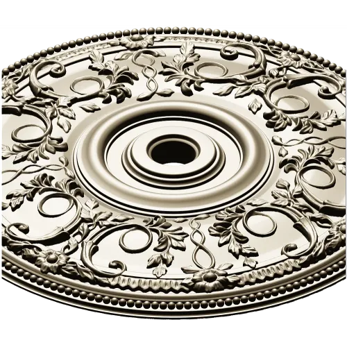 Regal Floral Ceiling Rosette - STL 3D Model for CNC