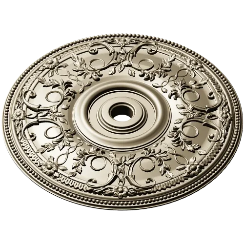 Regal Floral Ceiling Rosette - STL 3D Model for CNC