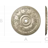 Regal Floral Ceiling Rosette - STL 3D Model for CNC