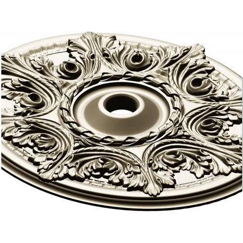 Acanthus Star Ceiling Rosette - STL 3D model for CNC