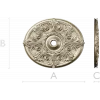 Acanthus Star Ceiling Rosette - STL 3D model for CNC