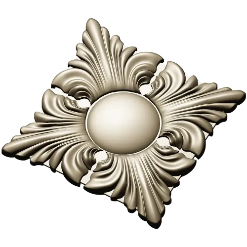 Classic Acanthus Rosette STL for CNC Milling