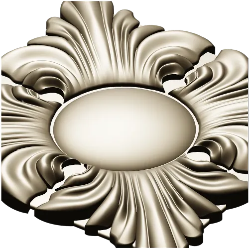 Classic Acanthus Rosette STL for CNC Milling