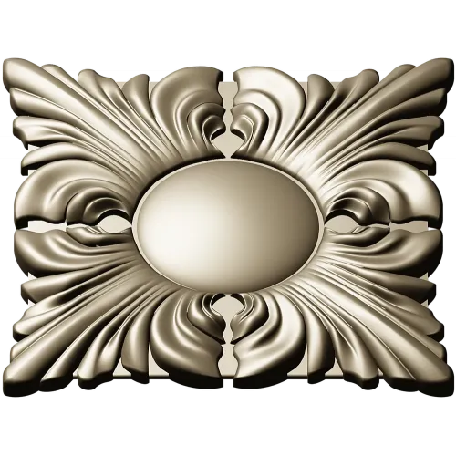 Classic Acanthus Rosette STL for CNC Milling