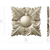 Classic Acanthus Rosette STL for CNC Milling