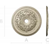Ornamental Acanthus Ceiling Rosette STL for CNC