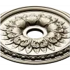 Ornamental Floral Ceiling Rosette STL for CNC