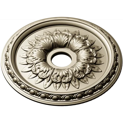 Ornamental Floral Ceiling Rosette STL for CNC