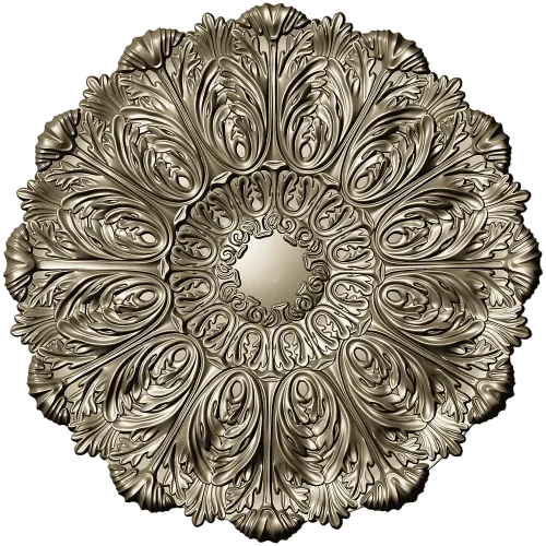 Ornate Acanthus Rosette STL for CNC