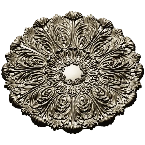 Ornate Acanthus Rosette STL for CNC