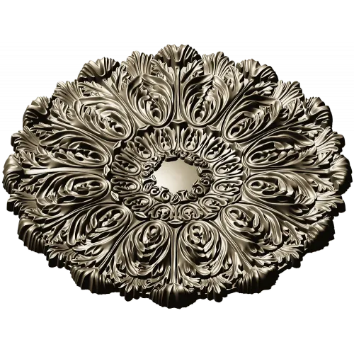 Ornate Acanthus Rosette STL for CNC