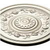 Round Rosette with Rose Garland - STL for CNC