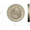 Imperial Rosette Medallion - STL 3D model for CNC carving